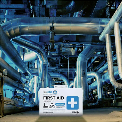 Aero Surefill Metal First-Aid Kits - 284 x Piece(s) For 50 x Individual(s) - 10" Height x 2.5" Width14" Length - Metal C