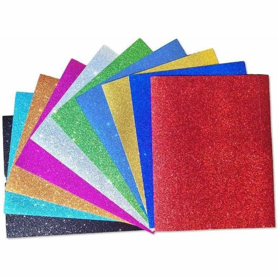 Royal Brites Glitter Project Paper Assortment - 10 / Carton