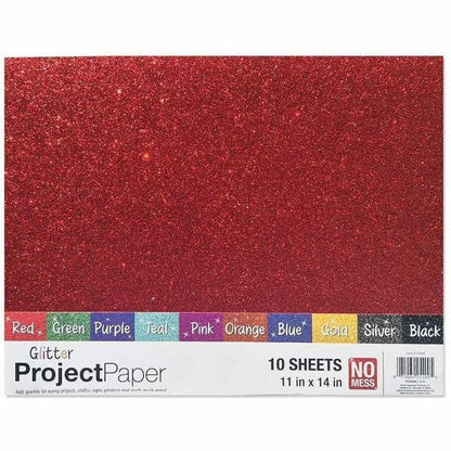 Royal Brites Glitter Project Paper Assortment - 10 / Carton