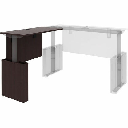 Lorell Essentials Sit-Stand Return Shells - 27.5" Height x 47.3" Width x 23.6" Depth - Material: Laminate, Wood - Finish