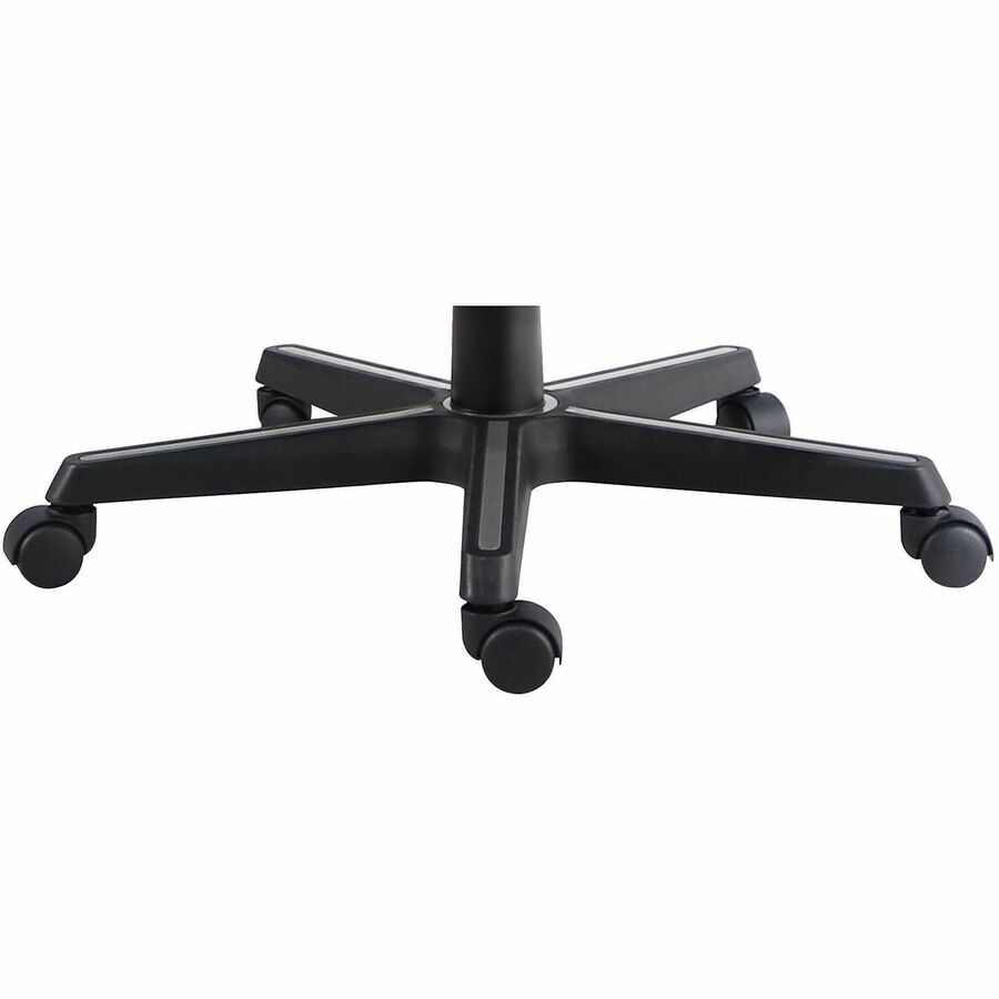 Lorell Adjustable-Arm Gaming Chair - Polyurethane, Foam - Black
