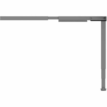 Lorell Sit-Stand 3rd-Leg Base - Silver Base - 2 Tier(s) - 275 lb Capacity - Height Adjustable - 3-Stage - 45" Height - W
