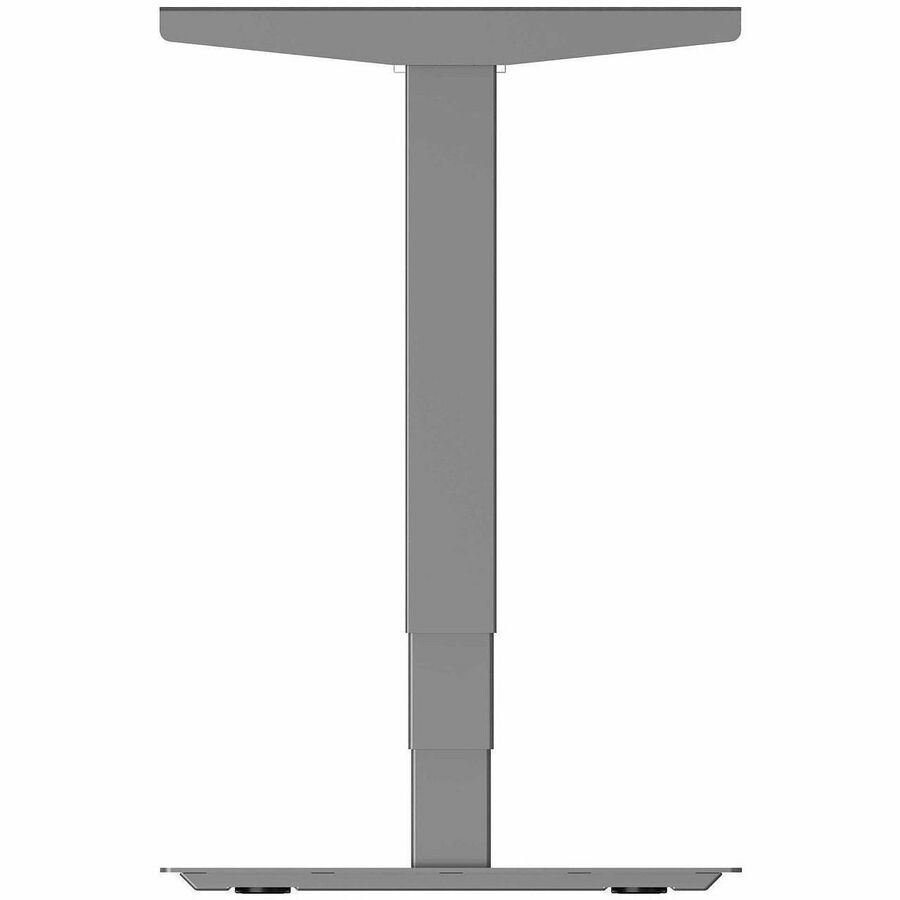Lorell Sit-Stand 3rd-Leg Base - Silver Base - 2 Tier(s) - 275 lb Capacity - Height Adjustable - 3-Stage - 45" Height - W