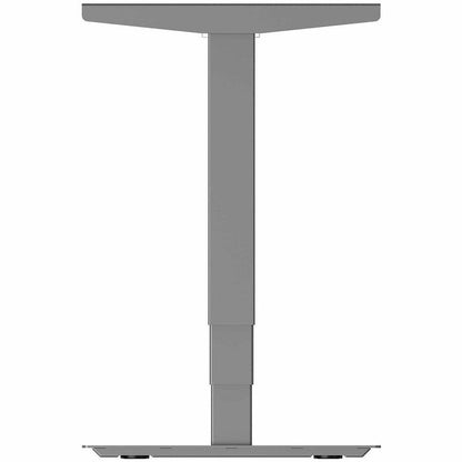 Lorell Sit-Stand 3rd-Leg Base - Silver Base - 2 Tier(s) - 275 lb Capacity - Height Adjustable - 3-Stage - 45" Height - W