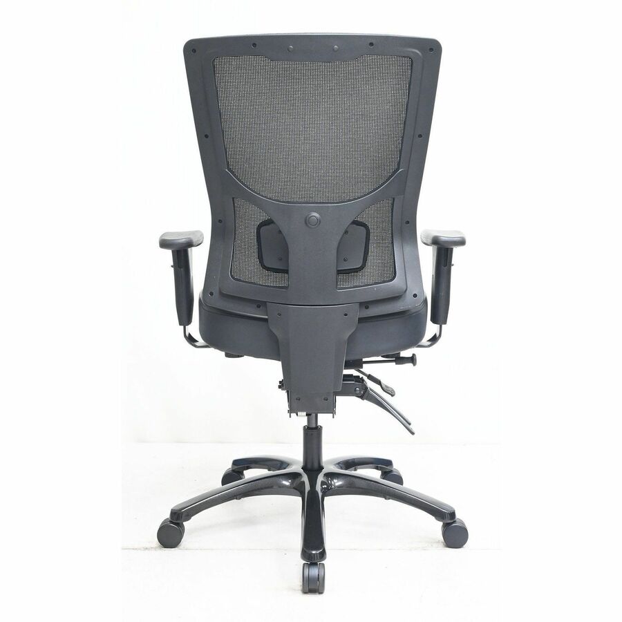Lorell Big & Tall Mesh High-Back Chair - Polyurethane, Molded Foam, Vinyl Seat Material - Mesh Back Material - High Back