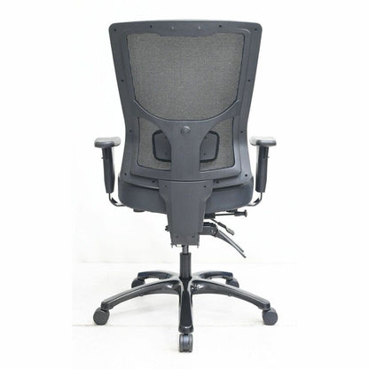 Lorell Big & Tall Mesh High-Back Chair - Polyurethane, Molded Foam, Vinyl Seat Material - Mesh Back Material - High Back