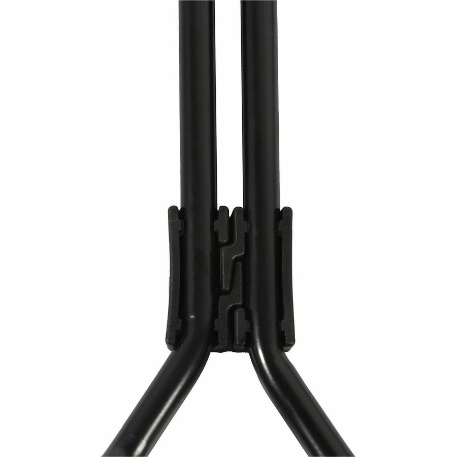 Lorell LORELL Dex Sled-Base Bistro Chair - Polyurethane Seat Material - Molded Plastic Back Material - Metal Frame Mater