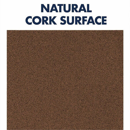 Quartet Frameless Modular Cork Tiles - 12" Board Height x 12" Board Width x 0.37" Board Depth - Dark Brown Natural Cork 