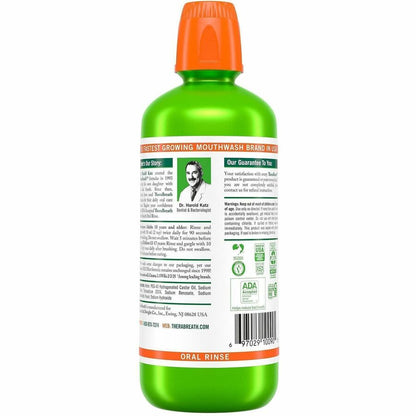 TheraBreath Fresh Breath Oral Rinse - For Mouthwash, Bad Breath - Mild Mint - 1.06 quart - 1 Each