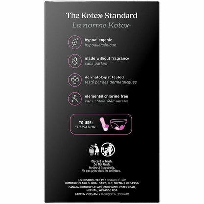 U by Kotex Ultra-Thin Period Pads - Heavy - Absorbent, Anti-leak, Hypoallergenic, Chlorine-free, Comfortable - 56 / Box