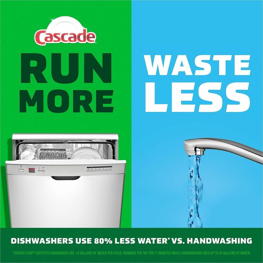 Cascade Platinum Plus ActionPacs - For Dish, Dishwasher, Glassware, Pot, Pan - Pod - 4 / Carton
