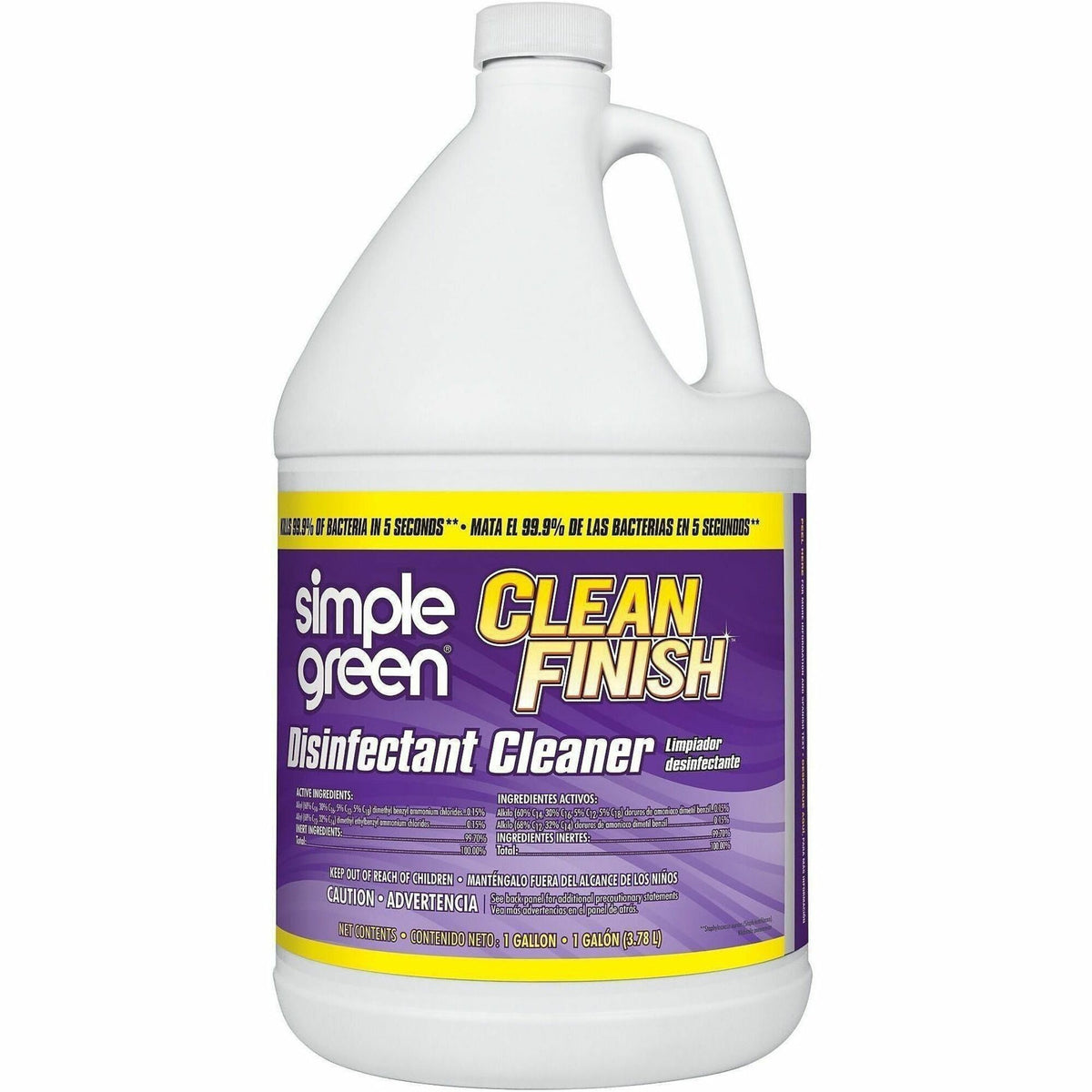 Simple Green Clean Finish Disinfectant Cleaner - For Hard Surface, Nonporous Surface - 128 fl oz (4 quart)
