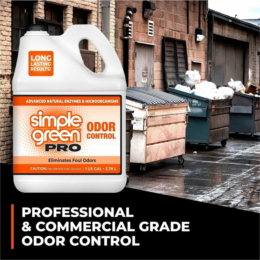 Simple Green Pro Odor Control - For Multi Surface - Concentrate - Liquid - 128 fl oz (4 quart) - Fresh Scent
