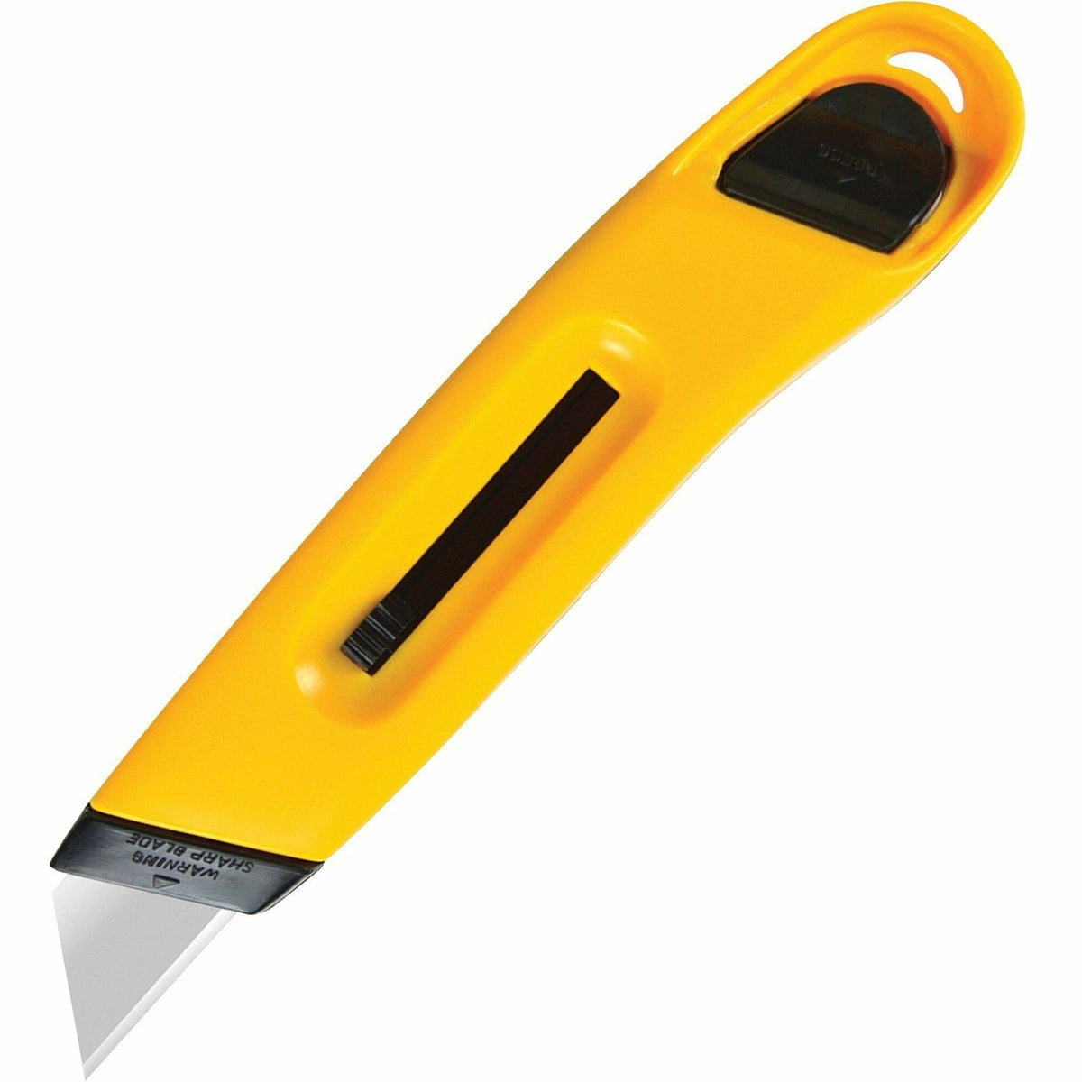 COSCO General-purpose Retractable Utility Knife - 1 Blade - Retractable, Durable, Snap Closure - Plastic - Silver, Silve