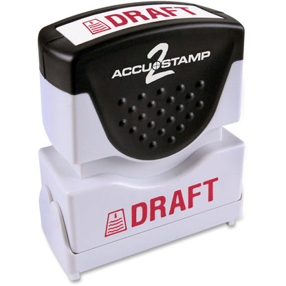 COSCO Shutter Stamp - Message Stamp - DRAFT - 0.50" Impression Width x 1.63" Impression Length - 20000 Impression(s) - R