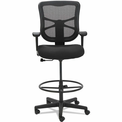 Alera Elusion Task Stool - Black Seat Color - Fabric Seat Material - Black Back Color - Mesh Back Material - Black Frame