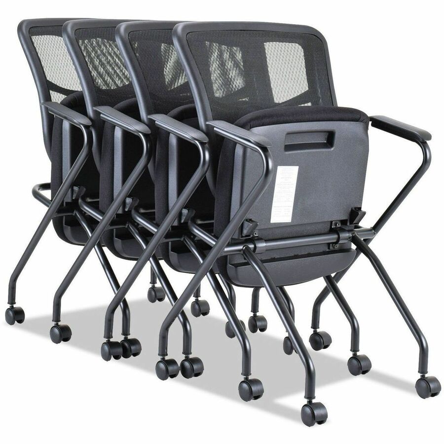 Alera Elusion Chair - Black Seat Color - Fabric Seat Material - Black Back Color - Mesh Back Material - Black Frame Colo