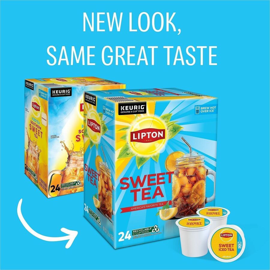 Lipton® Southern Sweet Iced Black Tea Black Iced Tea K-Cup, Pod - Compatible with Keurig Brewer - Caffeinated
