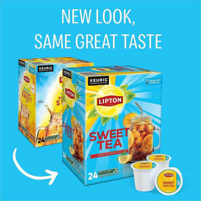 Lipton® Southern Sweet Iced Black Tea Black Iced Tea K-Cup, Pod - Compatible with Keurig Brewer - Caffeinated