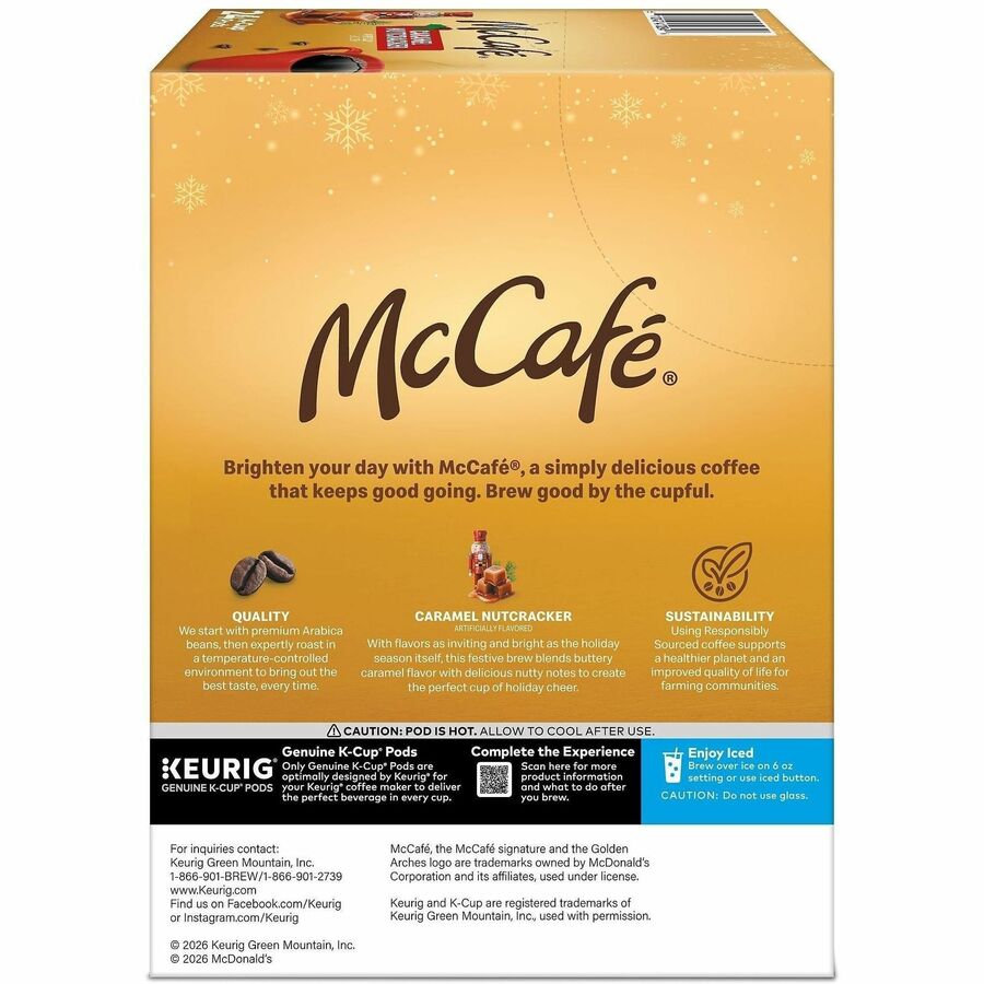 McCafe K-Cup Caramel Nutcracker - Compatible with Keurig K-Cup Brewer - K-Cup - Caramel Nutcracker