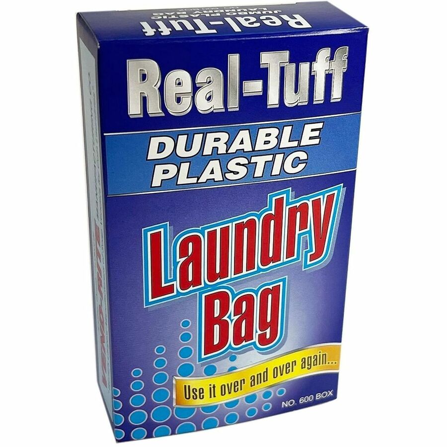 Real-Tuff #650 Vend-Box Laundry Bags - 44" Length x 27" Width - Blue - Plastic - Laundry, Multipurpose