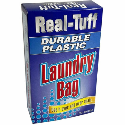 Real-Tuff #650 Vend-Box Laundry Bags - 44" Length x 27" Width - Blue - Plastic - Laundry, Multipurpose