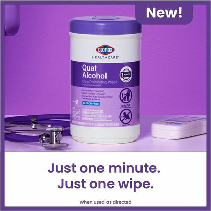 Clorox Healthcare Quat Alcohol Citric Disinfecting Wipes - 6 / Carton