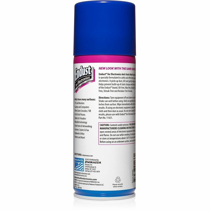Endust Screen & Electronics Cleaner - For Electronics, Multi Surface, Office, Keyboard, Multipurpose - 10 fl oz