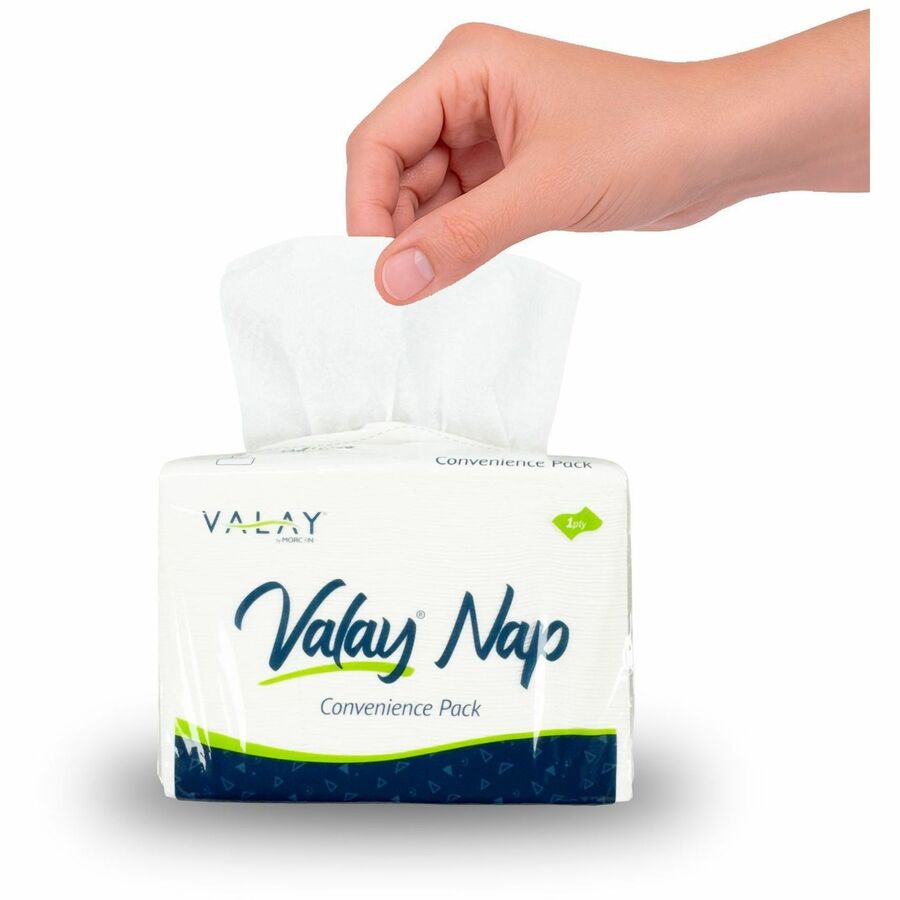 Morcon Valay 1-Ply Interfolded Napkins - 1 Ply - Interfolded - 6.50" Width x 7.87" Length - White - Virgin Fiber - 500 N