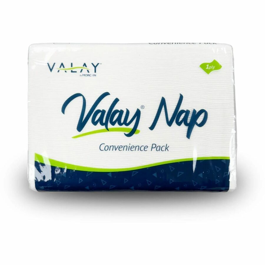 Morcon Valay 1-Ply Interfolded Napkins - 1 Ply - Interfolded - 6.50" Width x 7.87" Length - White - Virgin Fiber - 500 N