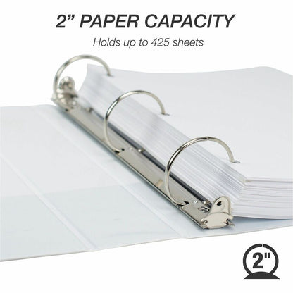 Samsill Light-Duty 3-Ring Binders - 2" Binder Capacity - Letter - 8 1/2" x 11" Sheet Size - 425 Sheet Capacity - 3 Ring 
