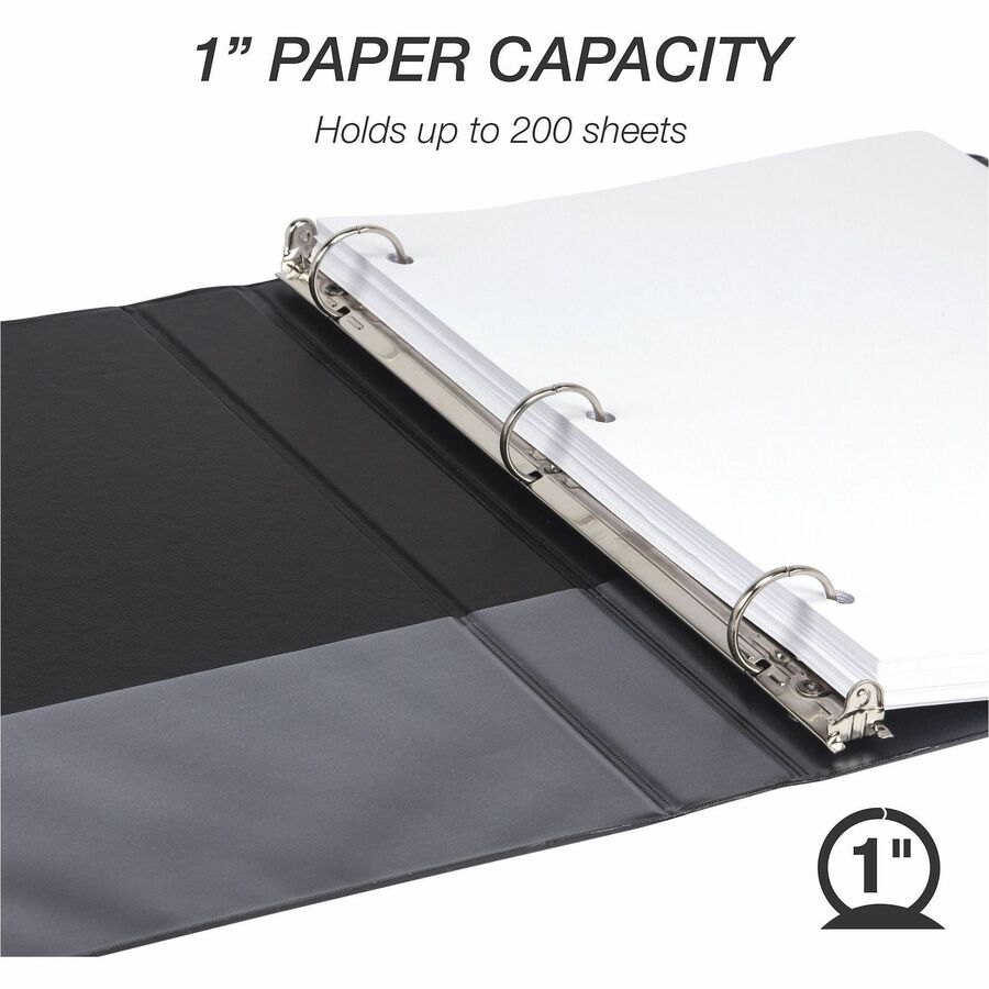 Samsill Light-Duty 3-Ring Binders - 1" Binder Capacity - Letter - 8 1/2" x 11" Sheet Size - 200 Sheet Capacity - 3 Ring 