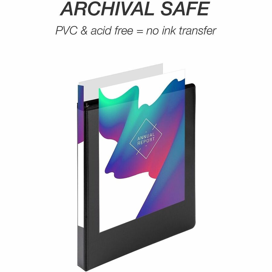 Samsill Light-Duty 3-Ring Binders - 1/2" Binder Capacity - Letter - 8 1/2" x 11" Sheet Size - 100 Sheet Capacity - 3 Rin