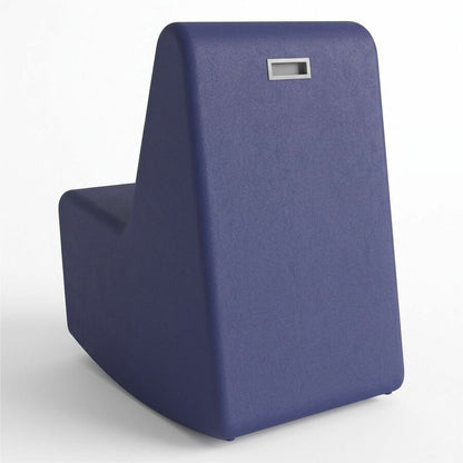 Learniture Shapes Series II 4-Tier Soft Seating - Foam, Vinyl Seat Material - Engineered Wood Frame Material - Navy