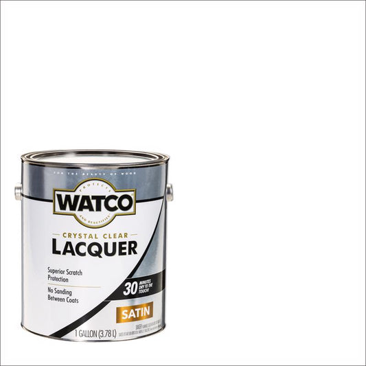 WATCO Satin Clear Oil-Based Alkyd Wood Finish Lacquer 1 gal