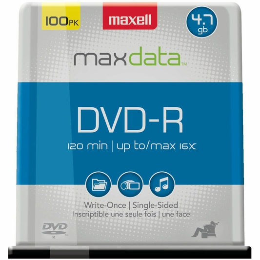 Maxell 16x DVD-R Media - 120mm - 2 Hour Maximum Recording Time
