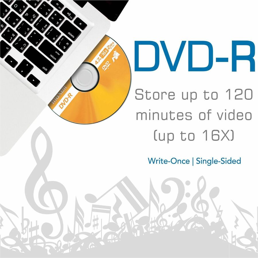 Maxell 16x DVD-R Media - 120mm - 2 Hour Maximum Recording Time