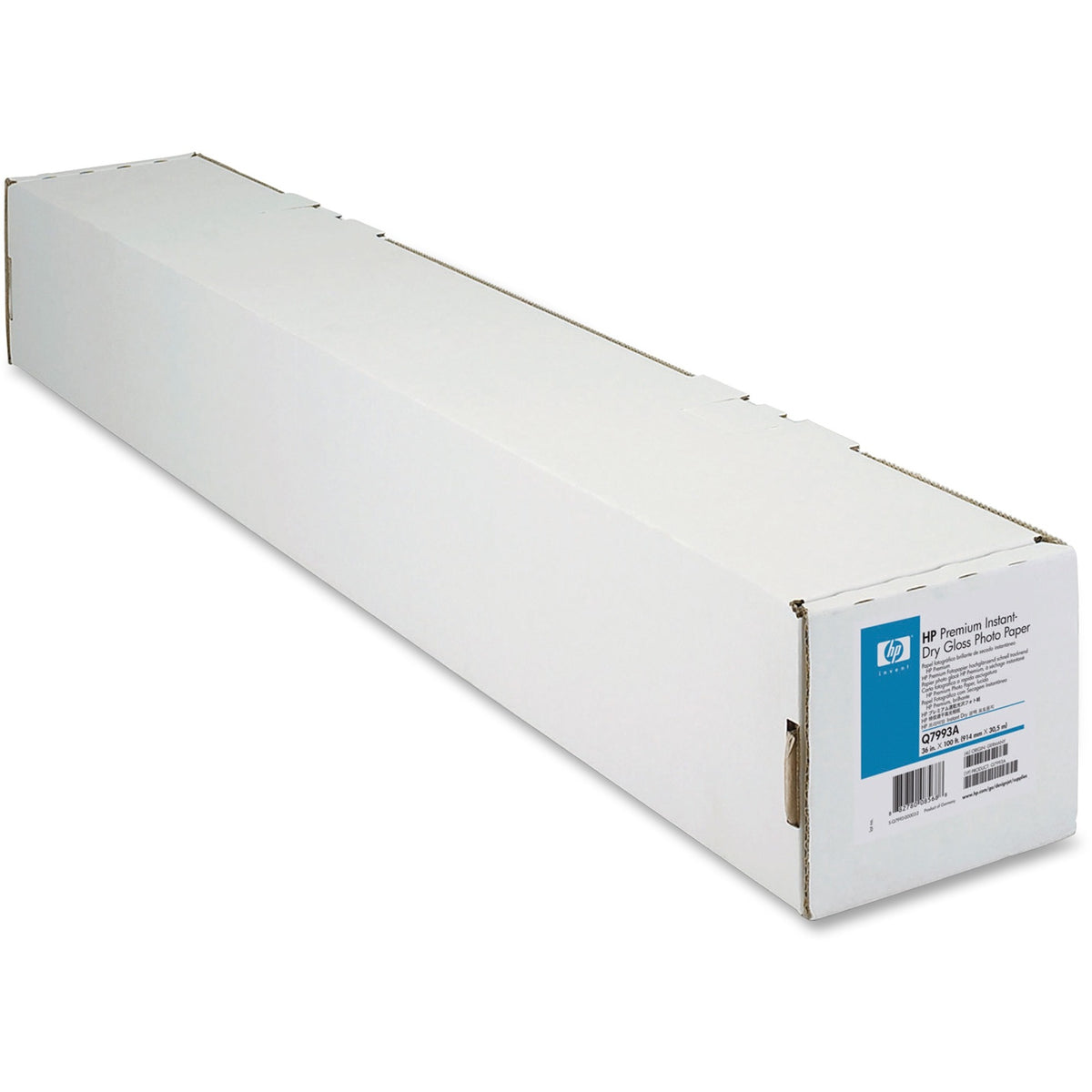 HP Instant-dry Photo Paper - 92 Brightness - 95% Opacity - 36" x 100 ft - Glossy - FSC - Quick Drying, Laminated, Fade R