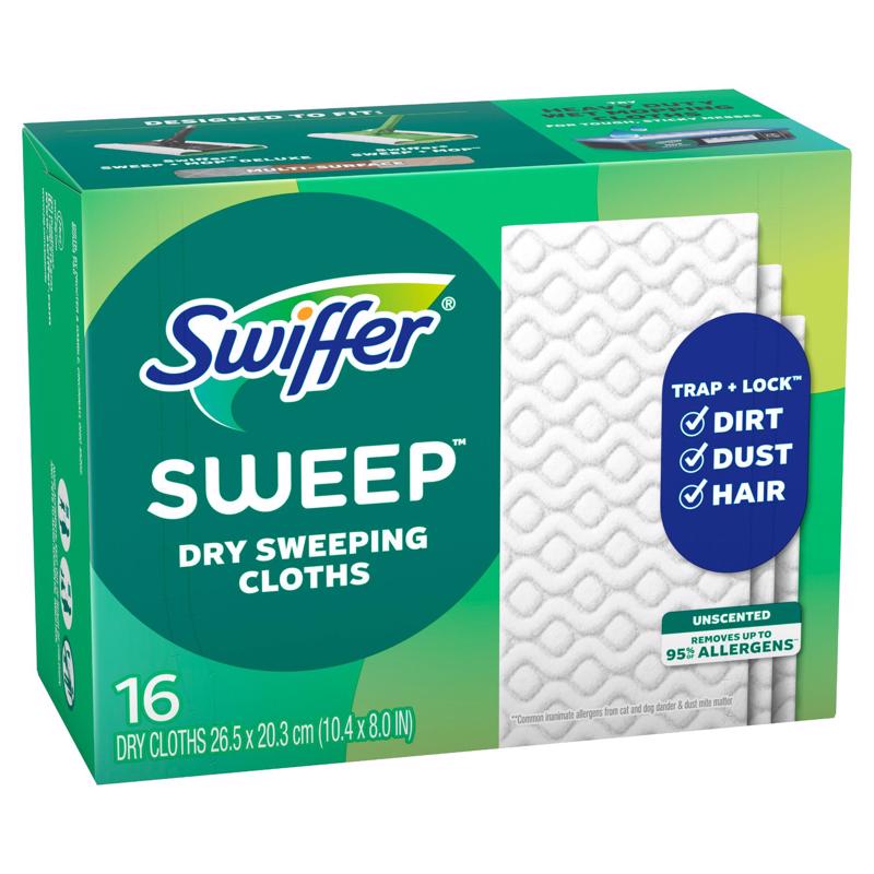 Swiffer Sweeper 5.4 in. Dry Microfiber Dust Mop Refill 16 pk