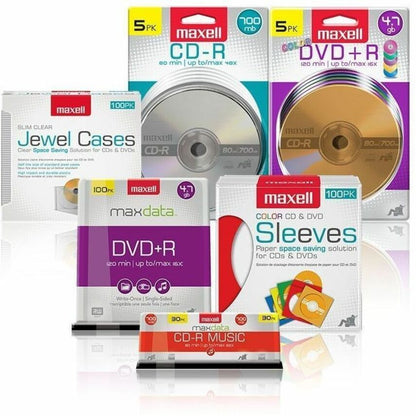 Maxell DVD Recordable Media - DVD-R - 16x - 4.70 GB - 1 Pack - 120mm - 2 Hour Maximum Recording Time
