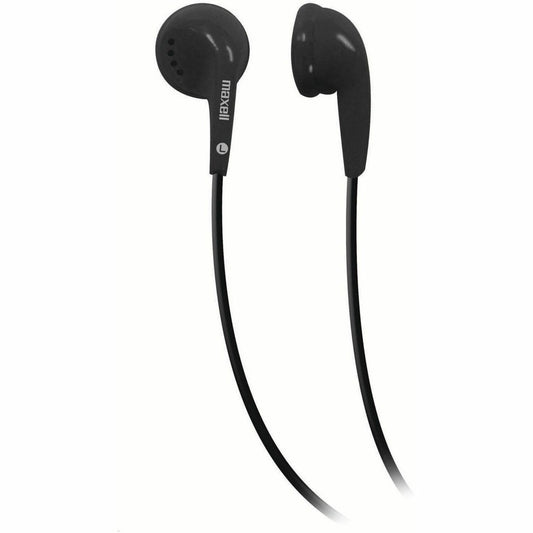 Maxell EB-95 Stereo Earbuds - Stereo - Mini-phone (3.5mm) - Wired - 32 Ohm - 20 Hz to 23 kHz - Silver Plated Connector -