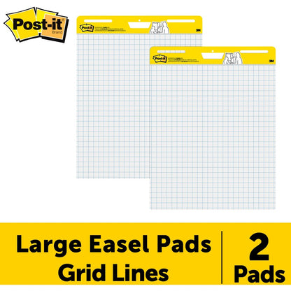 Post-it® Self-Stick Easel Pad Value Pack - 30 Sheets - Stapled - Feint Front Ruling - Blue Margin - 18.50 lb Basis Weigh