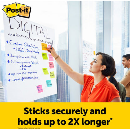 Post-it® Self-Stick Easel Pads - 30 Sheets - Plain - Stapled - 18.50 lb Basis Weight - 25" x 30" Sheet Size - White Pape