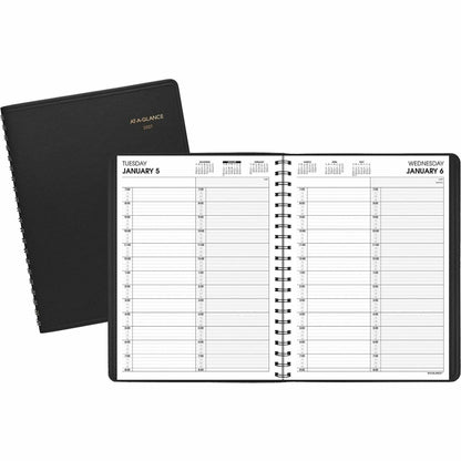 At-A-Glance 2-Person Appointment Book - Julian Dates - Daily - 1 Year - January 2027 to December 2027 - 7:00 AM to 8:00 