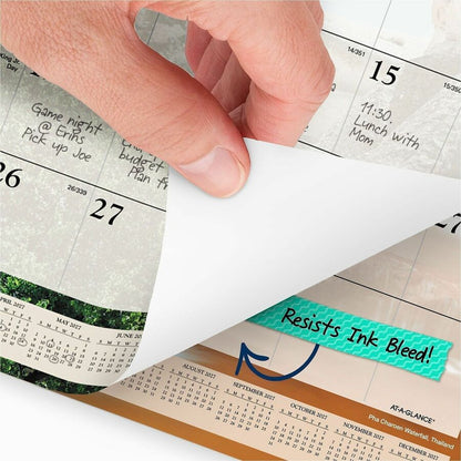 At-A-Glance Scenic Wall Calendar - Medium - Julian Dates - Monthly - 12 Month - January 2027 to December 2027 - 1 Month 