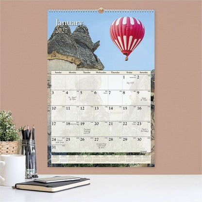 At-A-Glance Scenic Wall Calendar - Large - Julian Dates - Monthly - 12 Month - January 2027 to December 2027 - 1 Month S
