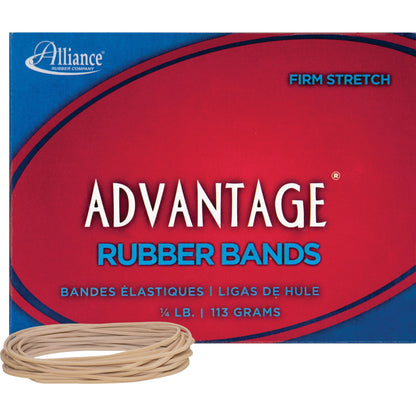 Alliance Rubber Advantage Rubber Bands - Size: #19 - 3.5" Length x 0.1" Width - Stretchable, Elastic - Natural Crepe - 1