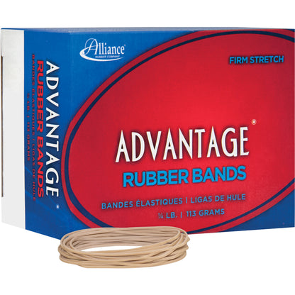 Alliance Rubber Advantage Rubber Bands - Size: #19 - 3.5" Length x 0.1" Width - Stretchable, Elastic - Natural Crepe - 1
