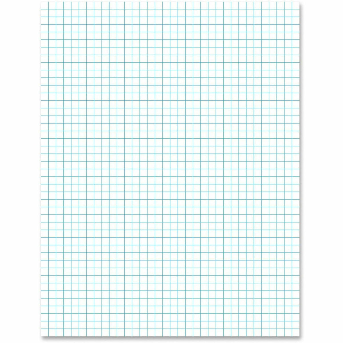 Ampad Graph Pad - 50 Sheets - Front Ruling Surface - 20 lb Basis Weight - Letter - 8 1/2" x 11" Sheet Size - White Paper