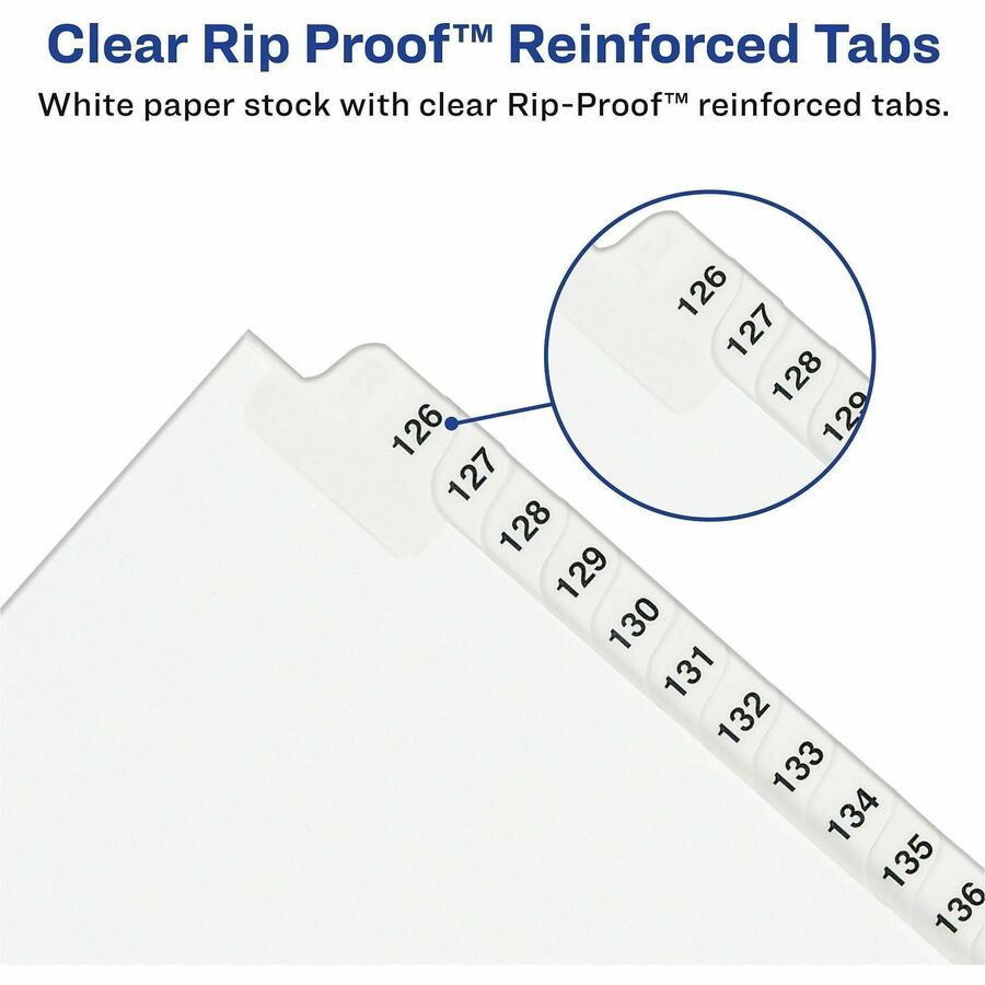 Avery® Standard Collated Legal Exhibit Divider Sets - Avery Style - 25 x Divider(s) - Printed Tab(s) - Digit - 151-175 -